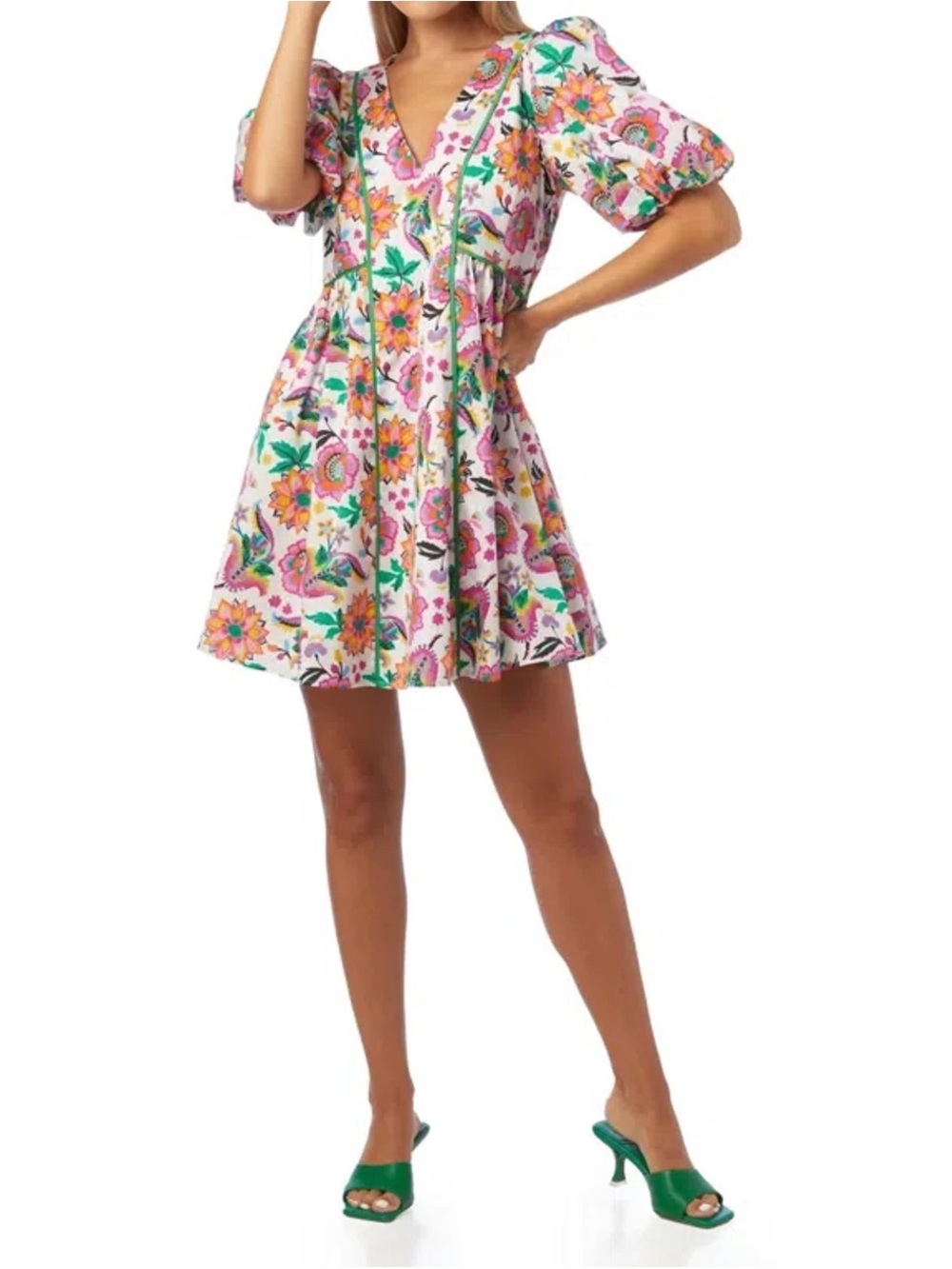 CROSBY by Mollie Burch Kilby Festival Floral Mini Dress, size small